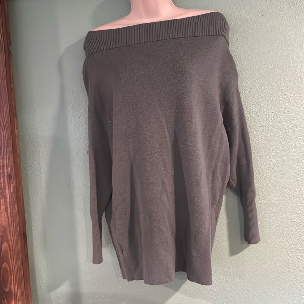 Express off the shoulder tunic sweater